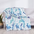 thumbnail image 3 of Rateoe Rabbit2 Pattern Flannel Throw Blanket, Ultra-soft Blanket for Bed, Couch, Car, Hypoallergenic Anti-pilling blanket-50"x40"(Horizontal), 3 of 6