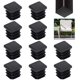 thumbnail image 1 of Whataatahia KLYNGTSK 20 PCS Tapa de tubo cuadrado 20 * 20 mm Tapa de extremo de tubo cuadrado negro Tapa de tubo cuadrado de plástico Tapa de extremo de listón cuadrado Tapa de extremo de pata de, 1 of 7