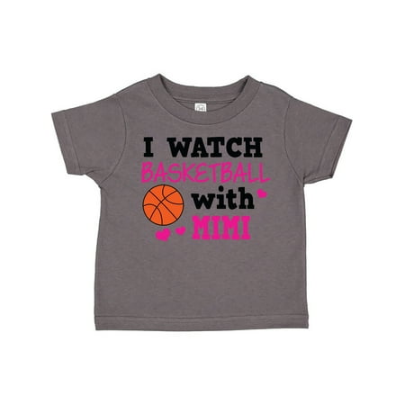 

Inktastic I Watch Basketball with Mimi Gift Toddler Toddler Girl T-Shirt