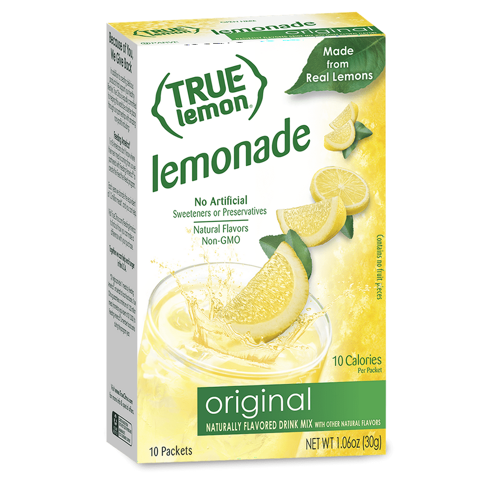 True Lemon Original Lemonade Powdered Drink Mix 10 Sticks Walmart