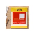 thumbnail image 5 of School Smart 2019637 Heavyweight Two-Pocket Poly Folder, Red - Pack of 25, 5 of 8