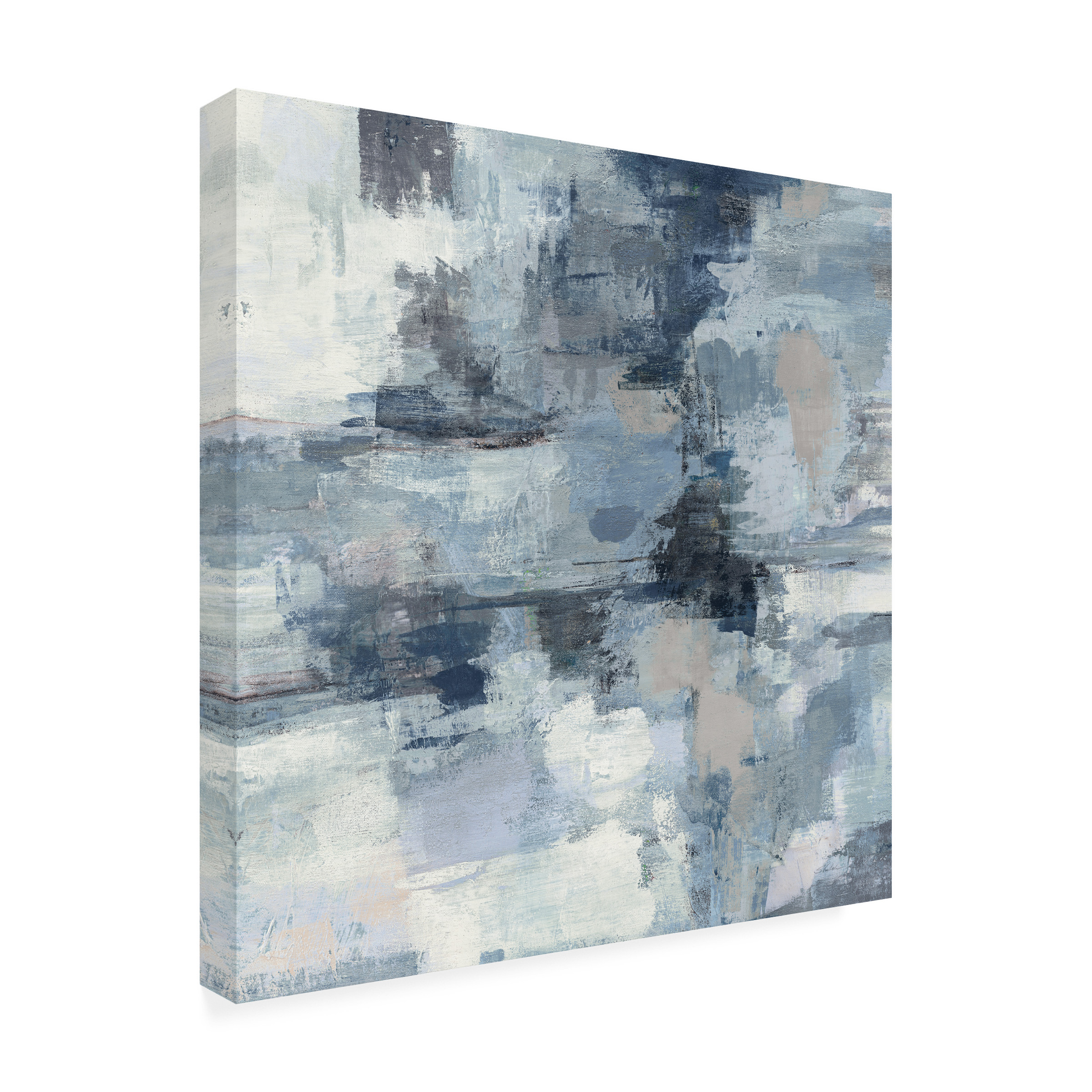 Trademark Fine Art 'In the Clouds Indigo and Gray Crop' Canvas Art by Silvia Vassileva