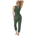 thumbnail image 3 of Valcatch Women's Casual Loungewear Set Solid Color Tank Top Long Pants and Cardigan Nightwear, 3 of 6