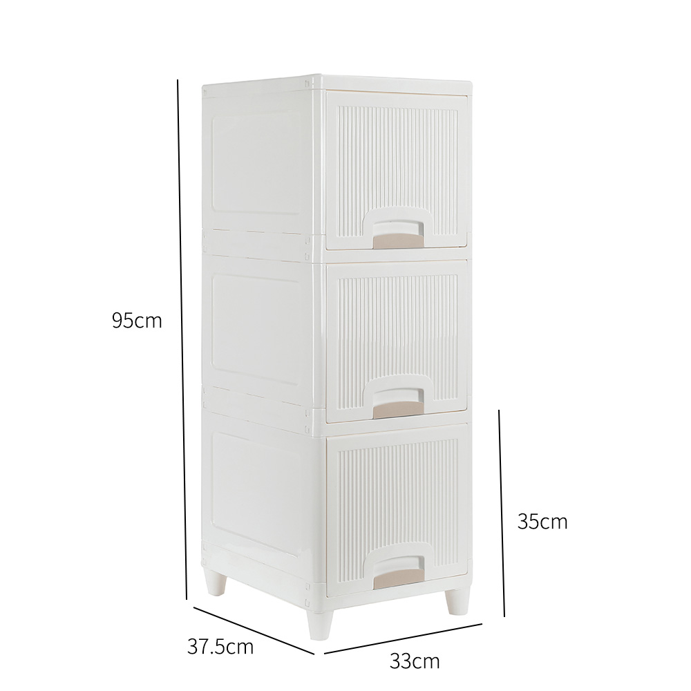 4Tier Narrow Plastic Storage Drawers, BTMWAY Narrow Rolling Storage