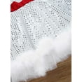 thumbnail image 5 of TiaoBug Girls Sequined Faux Fur Tutu Dress Christmas Ballet Dance Leotard Dancewear White 16, 5 of 7