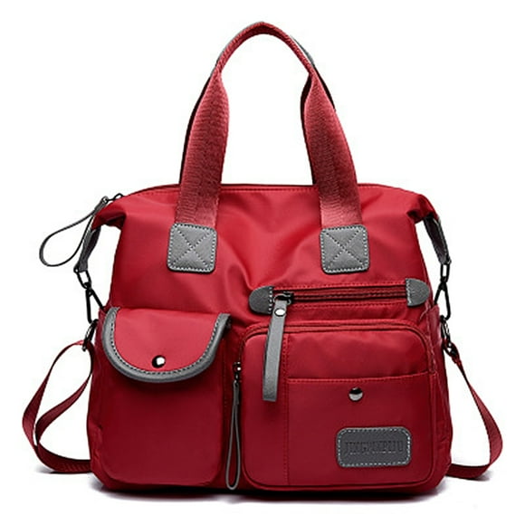 Sac à Main Imperméable en Nylon pour Femmes, Sac Fourre-Tout Décontracté en Nylon, Sac à Bandoulière en Nylon, Sac Momie Grande Capacité en Toile