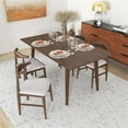 thumbnail image 2 of Pemberly Row Mid Century Style Solid Wood Walnut 47" Rectangular Dining Table, 2 of 7