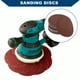 thumbnail image 2 of Discos de Lija Redondos de Unique Bargains con Gancho y Bucle para Reparación Automotriz Durabilidad 4 pulgadas 400 Grano 50 Pcs Rojo, 2 of 7