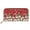 Snowman Red, variant on Santa Claus Red Ladies Purse RFID Blocking PU Leather Christmas Wallet for Women Girls Credit Card Clutch with Zipper Pocket Coin Purse with Roomy Compartment