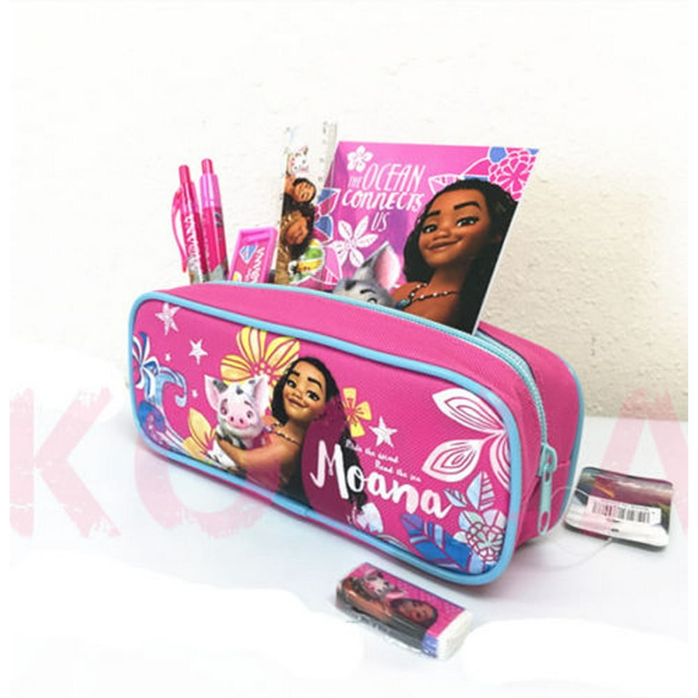 7pc Disney Moana Stationery Set Party Favor School Supplies Gift Pink