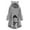 Gray, variant on IROINNID Deals Womens Long Sleeve Tops Long Hoodie Dress Cute Pattern Winter Cat Ear Fleece Fuzzy Hooded Blanket Dress Plush Tops For Teen Girls,Gray