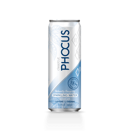 Phocus Caffeinated Sparkling Water, Natural, 11.5 fl oz,