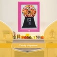 thumbnail image 4 of ACDANC Gumball Machine,Photo Frame Candy Dispenser,for Candies,Nuts,Dog&Cat Treats,Hang on Wall,Birthday for All Ages (Pink), 4 of 7