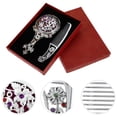 thumbnail image 4 of MasteelfCA 1 Set Portable Makeup Mirror Mini Vanity Mirror with Comb Elegant Mirror, 4 of 7