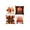 A004- Style D, variant on Pillow Covers Set of 4, 18X18 Inch Fall Pillow Covers, Thanksgiving Pillow Covers with Pumpkin Maple Leaf Squirrel Scarecrow Prints, Fall Decor for Home Farmhouse Living Room