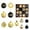Gold Christmas Balls Ornaments - C, variant on Christmas Decorations - 44PCS Glitter & Matte Christmas Balls Ornaments Shatterproof Christmas Tree Decorations Plastic Decorative Hanging Balls for Christmas Tree Holiday Wedding Party Home Decor