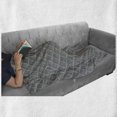 thumbnail image 5 of Damask Soft Flannel Fleece Throw Blanket, Bohemian Style Retro Ottoman Royal Paisley Leaves Persian Folk Traditional Motif, Cozy Plush for Indoor and Outdoor Use, 50" x 70", Black White, by Ambesonne, 5 of 5