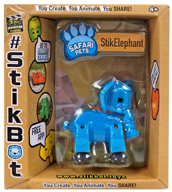 Safari Stikbot Pets Animal Animation Toy Movie Making Kids Gift 