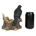 thumbnail image 5 of Macabre Potion Raven Crow Nevermore Perching On Tree Stump Wine Bottle Holder, 5 of 6