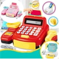 thumbnail image 3 of Vogacara Juguete de simulación para niños, caja registradora simulada, escáner de simulación de juguete con sonido y luz para niños y niñas, Juguetes Educativos Rosado Vogacara FN003250-02, 3 of 6