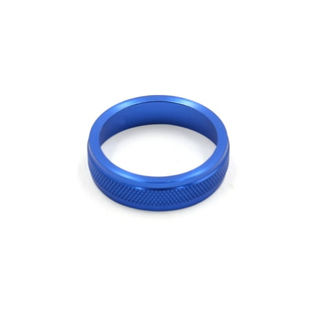 Climate Control Knobs - Auto Car AC Climate Volume Control Knob Decoration Ring Cover Cap for Volvo Blue