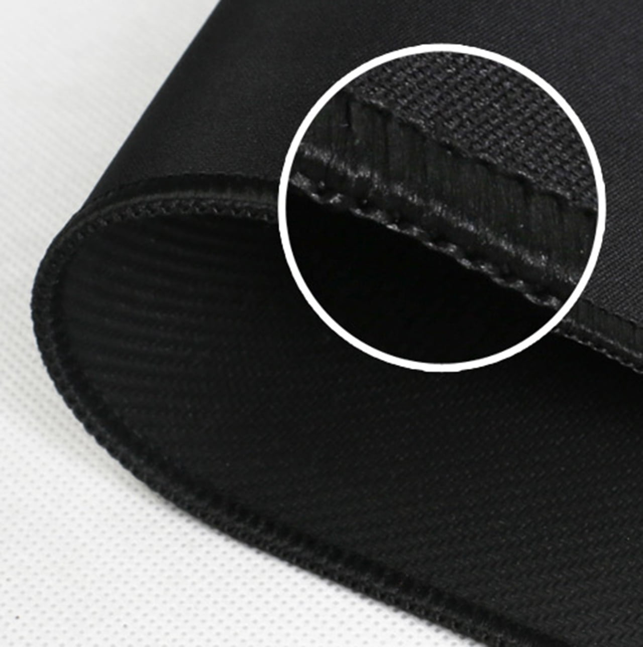Kriture Mouse Pad 12 Pack with Stitched Edge, Non-Slip Rubber Base, Premium-Textured and Waterproof Mousepad for Computers, Laptop, Office & Home, 10.2x8.3inches, 7mm, Black