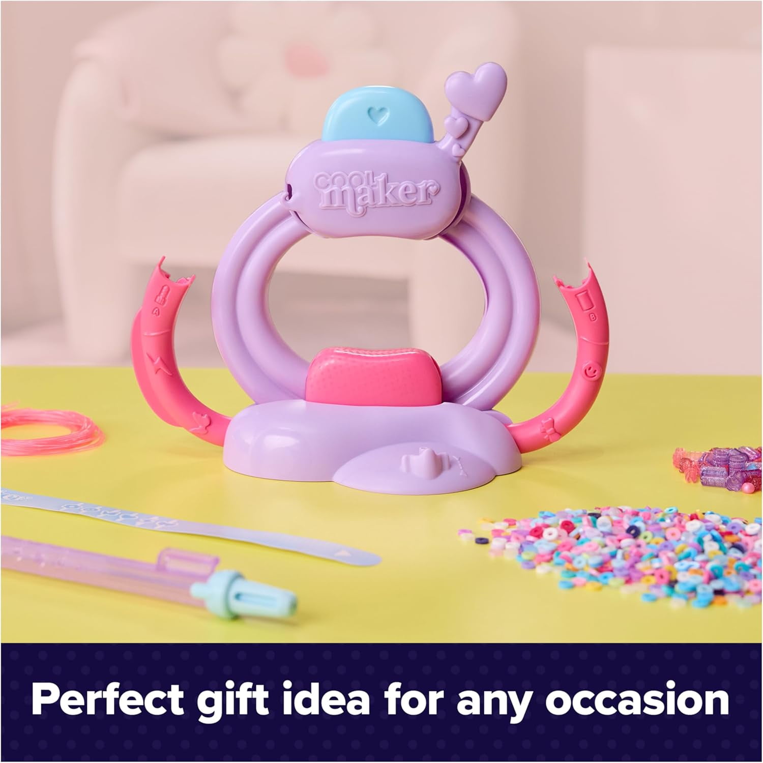 Cool Maker,Studio Bracelet Making Kit with Easy Beading Pen & Over 1200 Beads for Bracelets, Makes 15, Gifts & Stocking Stuffers for Girls Ages 7 and up