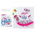 thumbnail image 3 of Cathalem Dress 16 Toddler Girl Easter Dress Bunny Floral Easter Girls Clothes Outfit Cute Baby Girl Outfits Hot Pink 0-3 Months, 3 of 5
