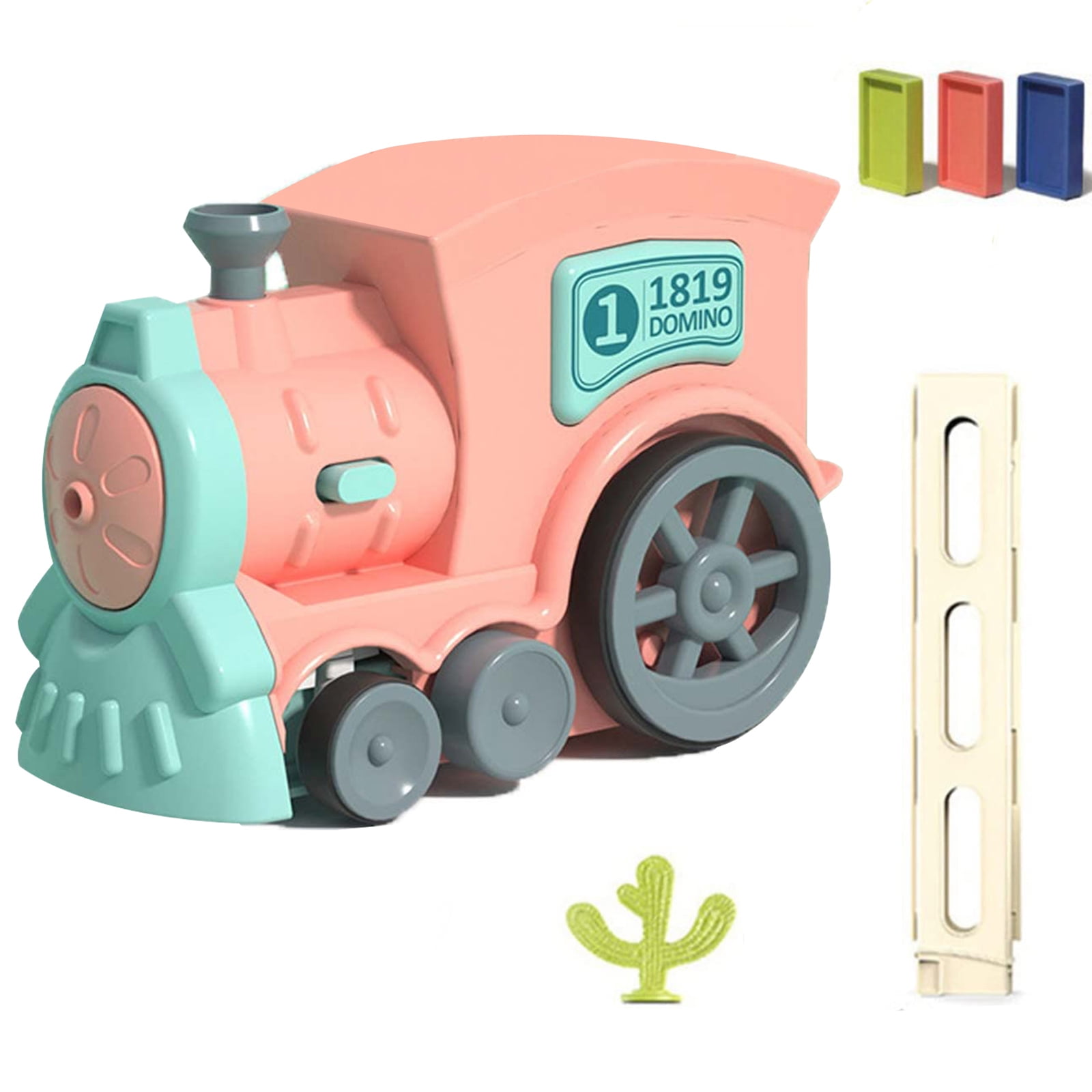 Train Toy Set Children's Toys Dominoes Pink Blue Rally Experience Quickly  For Boys And Girls Age 3-8 Plastic Automatic 