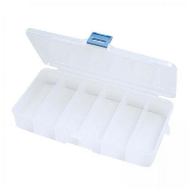Caja para guardar horquillas para el pelo,Caja de almacenamiento transparente pequeña con tapa organizadora,Caja de almacenamiento de horquillas para el cabello transparente y