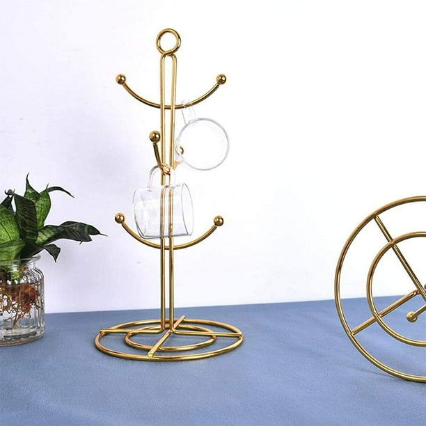 Farmhouse Coffee Mug Rack Coffee Mug Tree for 6 Mugs Coffee Cup Holders Walmart