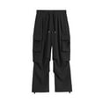 thumbnail image 3 of WELOIJEVBE Cargo Pants for Men Men's Yoga Pants Elastic Waist Trousers Casual H Cargo Pants with Pocket Mens Cargo Pants Mens Sweatpants, 3 of 4