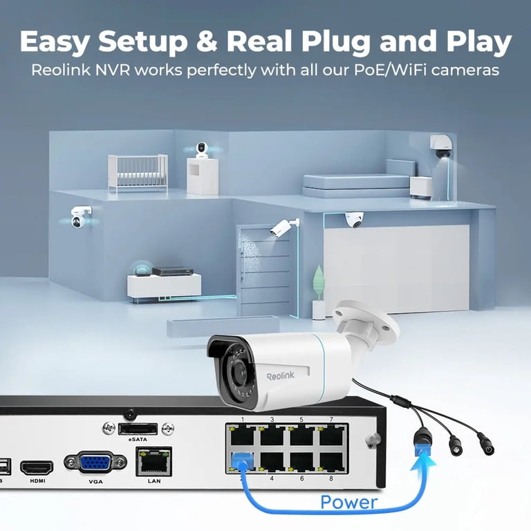 Reolink RLN8-410 PoE NVR 8-Channel for 24/7 Continuous Recording
