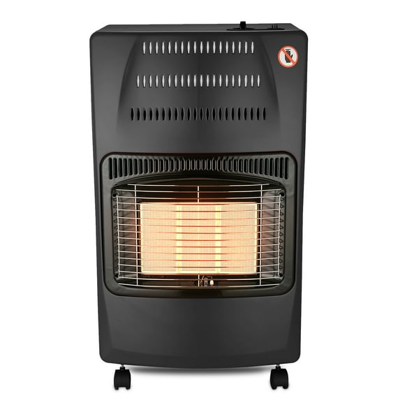 Vivicreate 14,500 BTU Outdoor Propane Heater, Gas Patio Heater with ODS & Tip-Over Protection, Includes Regulator & Hose, Black