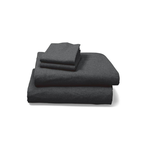 Eddie Bauer UnisexAdult Flannel Sheet Set Heather