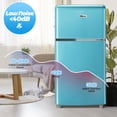 thumbnail image 4 of WANAI 3.2 Cu.Ft Compact Refrigerator ,2 Doors Small Refrigerator,Retro Mini fridge with Freezer, 4 of 9