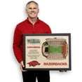 thumbnail image 4 of YouTheFan NCAA Arkansas Razorbacks FB 25-Layer Stadiumview Wall Art, 4 of 5