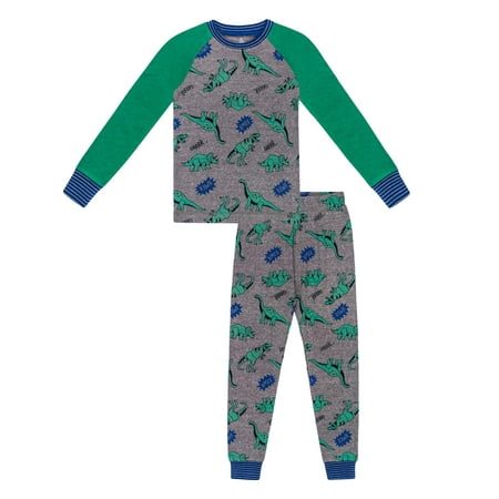 Print Pajama Top - Printed Long Sleeve Top and Sleep Pant, 2-Piece Pajama Set (Little Boy & Big Boy)