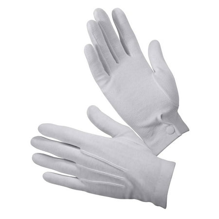 Rothco 4411 White Parade Gloves With Gripper Dots