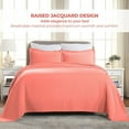 thumbnail image 3 of Supeior Paisley Cotton Decorative 3-Piece Bedspread Set, All Season Breathable Bedspreads, King, Coral, 3 of 9