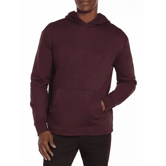 Express Men's Textured Hoodie (Winetasting, XL)