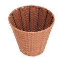thumbnail image 1 of Light Brown Rattan Trash Can Made of Plastic for Home Decor and Multipurpose Use 11.8 Inches, 1 of 4