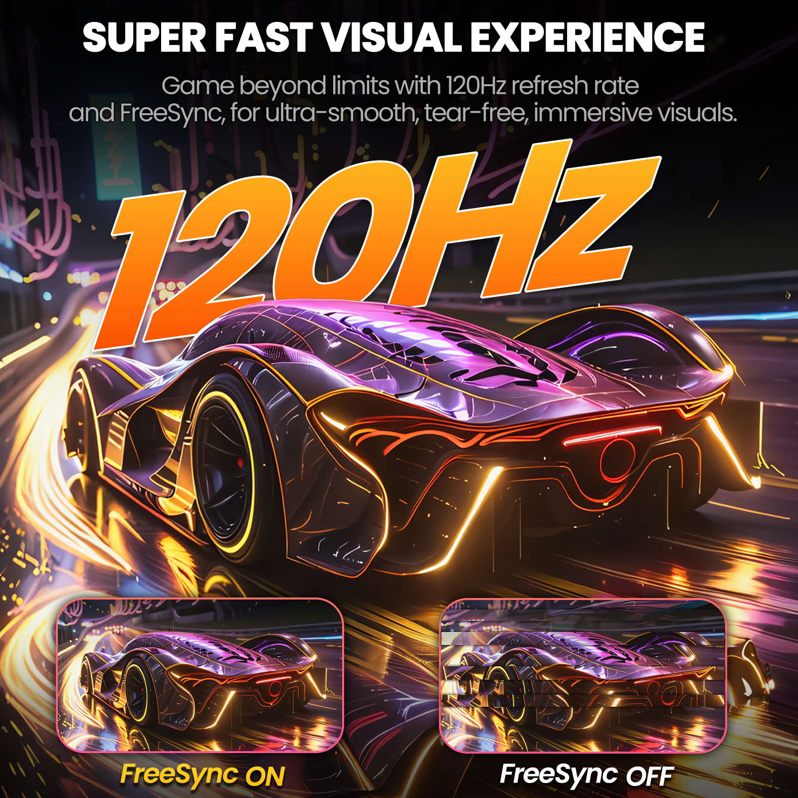 CRUA 34'' 120Hz IPS Ultrawide Gaming Monitor, WFHD 2560X1080, 21:9, Computer Monitors with Built-in Speakers, FreeSync, 120% sRGB, DP1.4 & HDMI1.4, Wall Mountable Installs-White