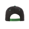 thumbnail image 2 of Classic Snapback Hat Custom A to Z Initial Letters, Black Green Cap White Green Letter Initial L, 2 of 3
