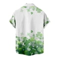 thumbnail image 5 of Midsumdr St. Patrick's Day Shirts for Men Casual Buttons Turndown Collar Shirts with Pocket Short Sleeve Plus Size Comfortable Hawaiian Shirt, 5 of 5