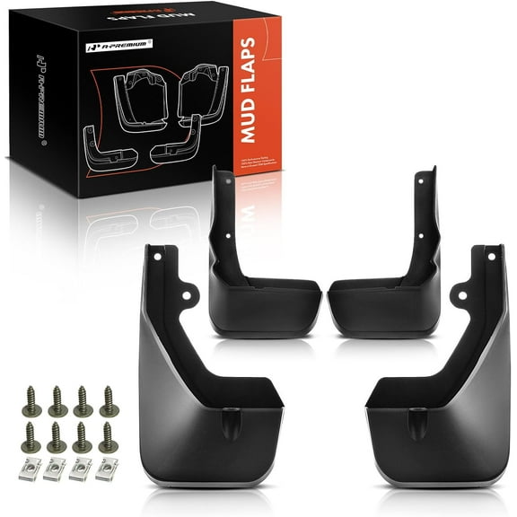 A-Premium Splash Guards Mud Flaps Mudflaps Mudguards Compatible with Lexus RX350 2016-2018 RX450h 2016-2018 Front & Rear 4-Pcs Kit
