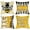Yellow, variant on Spring Summer Honey Bee Kind Decorative Throw Pillow Covers 18 x 18 Set of 4, Yellow Bumble Bee Sweet As Can Bee Our Guest Outdoor Pillowcase, Buffalo Plaid Farmhouse Cushion Case Home Decor