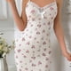 thumbnail image 1 of Camisón corto para mujer, ropa interior deportiva con cuello en V, ropa de dormir estampada, vestido corto, lencería para mujer, 1 of 7
