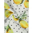 thumbnail image 6 of INSPIRE CHIC Women's Spaghetti Strap Bowknot Lemon Print Dress XS White, 6 of 7