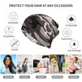 thumbnail image 7 of Camouflage Gray Beanie Skull Cap Lightweight Hip Hop Dwarf Hat Beanie Hat For Women Men, 7 of 7